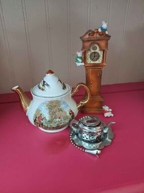 Lot Of Three British Nicknacks Mini Teapot